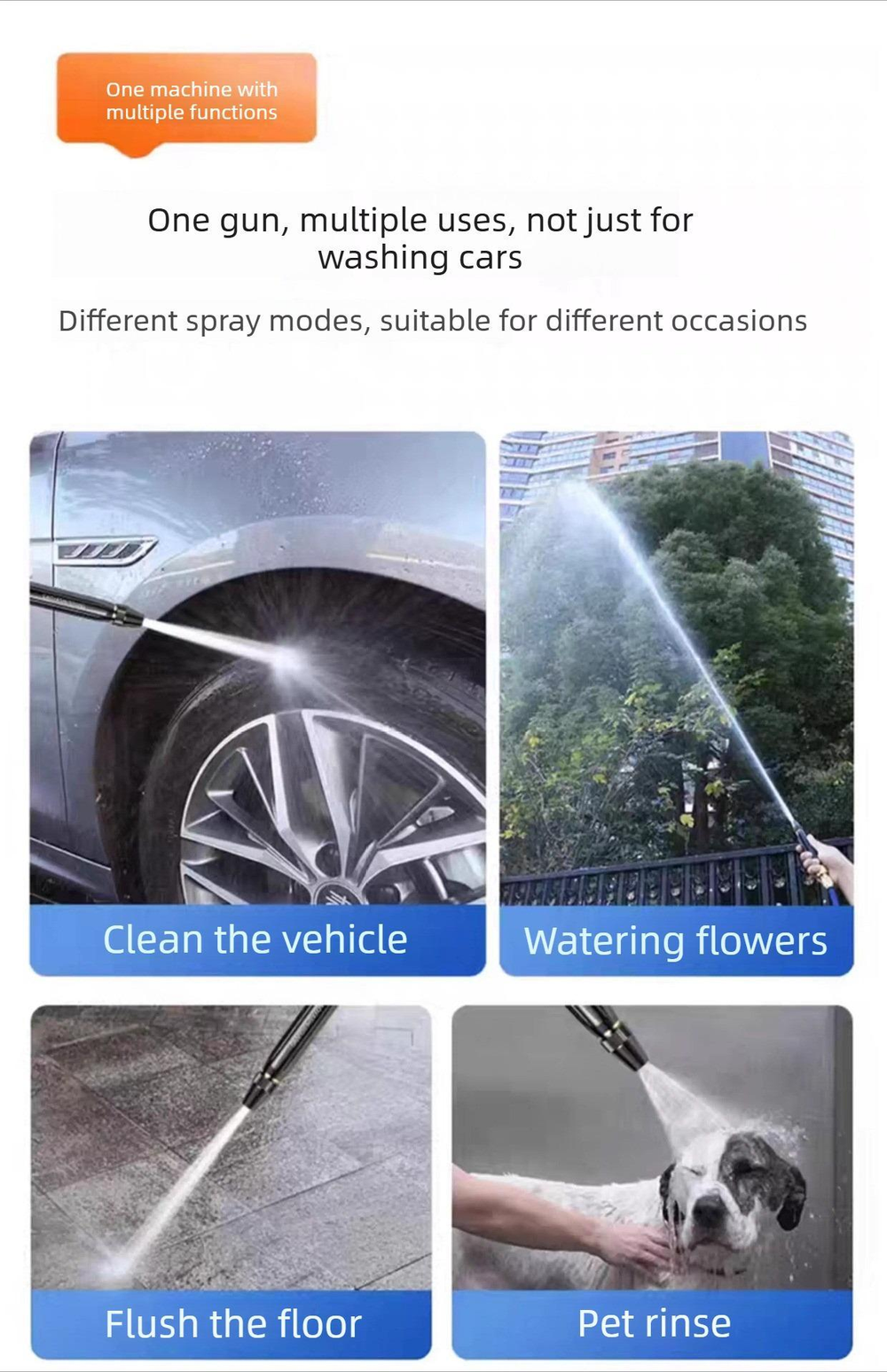 🚗Hot Summer Sale Now💦Powerful High-Pressure Home Car Wash & Garden Sprayer™