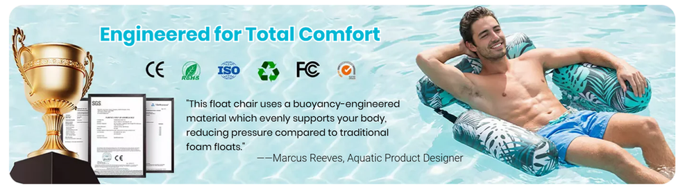 🏊LAST DAY 50% OFF!💺Inflatable Floating Chair – Comfortable, Stable & Perfect