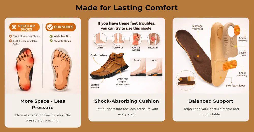 Men’s Comfort Leather Boots